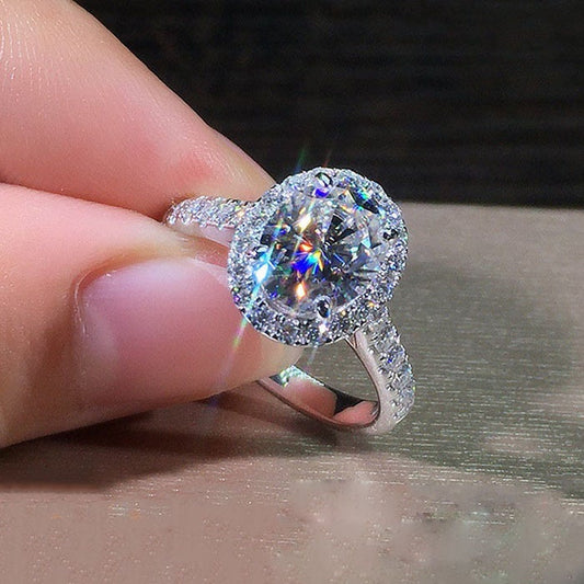 Oval Shaped Glam Ring