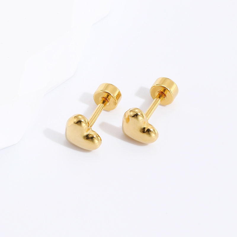 Heart Stud Earrings