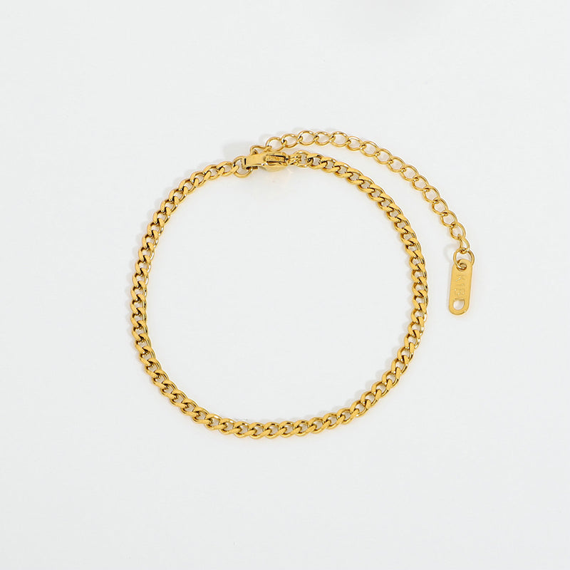 Gold Cuban Chain Bracelet