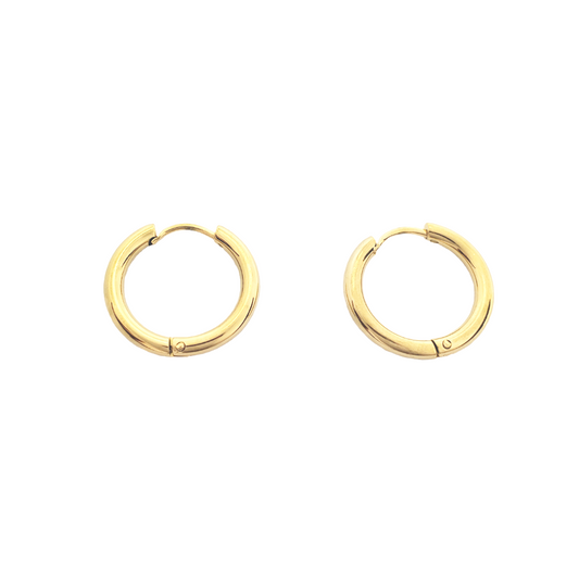 Olive Circle Hoop Earrings