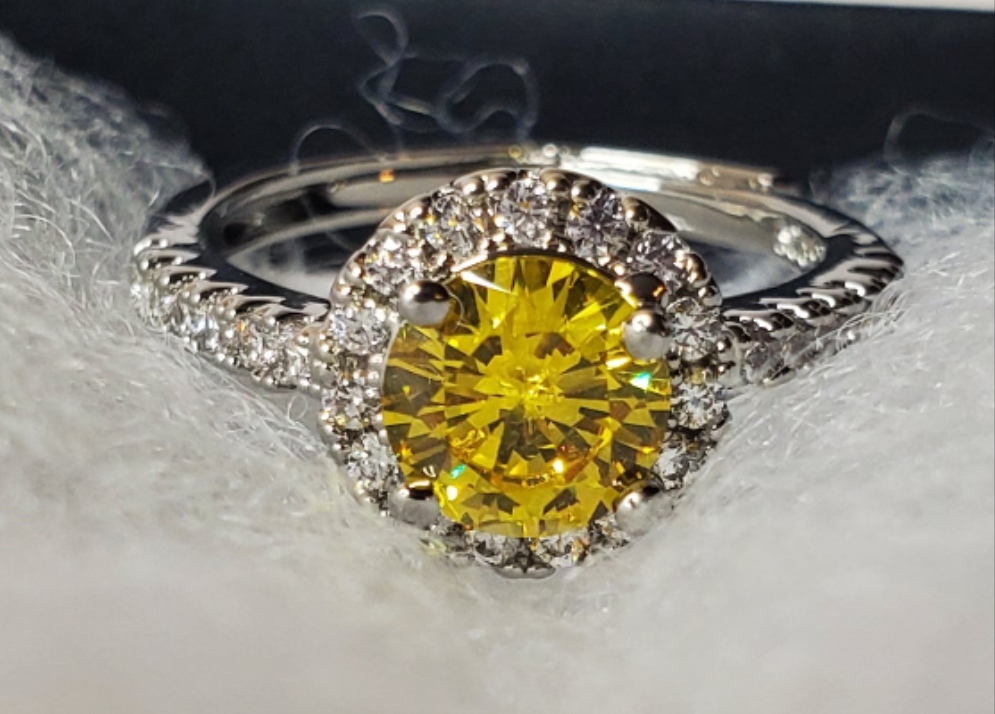 Glam Yellow Diamond Ring